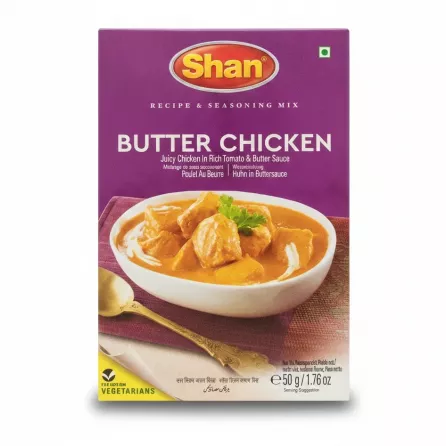 Shan Butter Chicken seasoning mix box front
