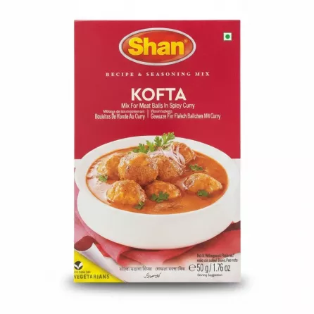 Shan Kofta Recipe & Seasoning Mix red box front view