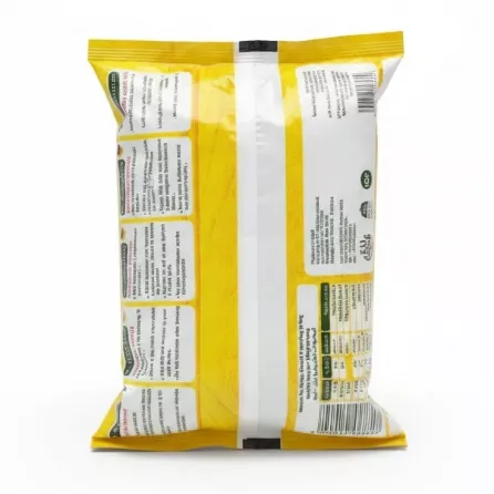 back of Lazah broad beans pack with nutritional and product information