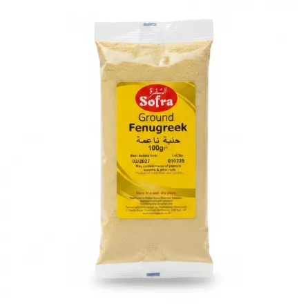 pack of Sofra ground fenugreek spice