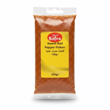 Packet of Sofra Sweet Red Pepper Flakes 100g