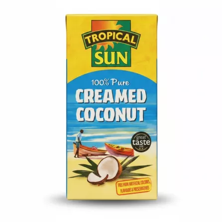 Tropical Sun 100% Pure Creamed Coconut 200g front packaging