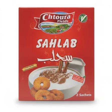 Chtoura Fields Sahlab drink mix box front