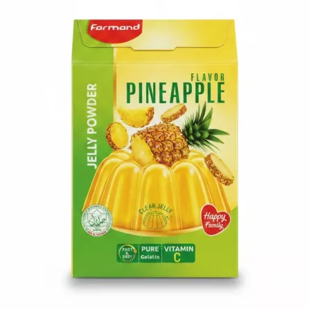 Farmand Pineapple Jelly Powder Front Packaging