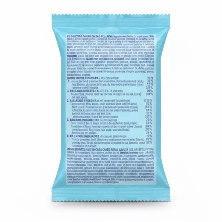 Back of Gullón Mini Twins packet with ingredients list