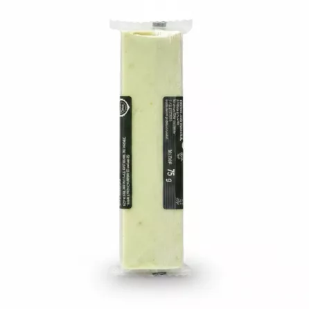 Back view of the Cretamel Pistachio Nougat Bar packaging with product information