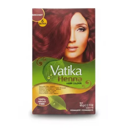 Vatika Henna Hair Colour Burgundy box front