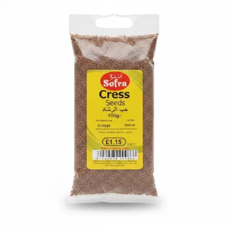 pack of Sofra brand cress seeds