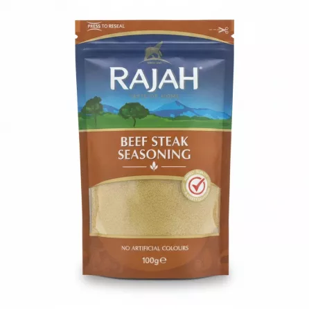 Rajah beef steak seasoning pack front view