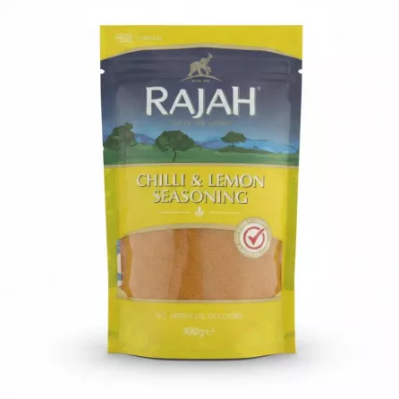Rajah Chilli & Lemon Seasoning powder in resealable packet front