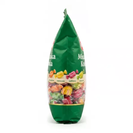 Side view of Wawel Mieszanka Krakowska showing flavour wrappers