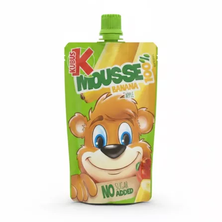 Kubus Mousse Banana Apple front pouch
