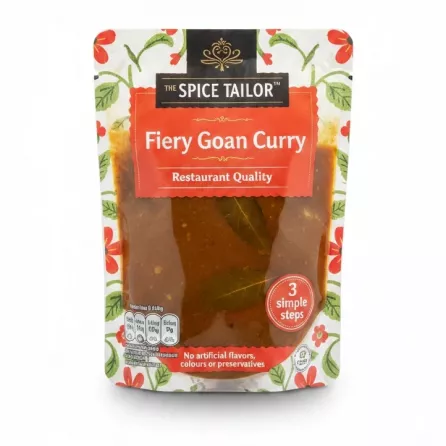 The Spice Tailor Fiery Goan Curry packaging front