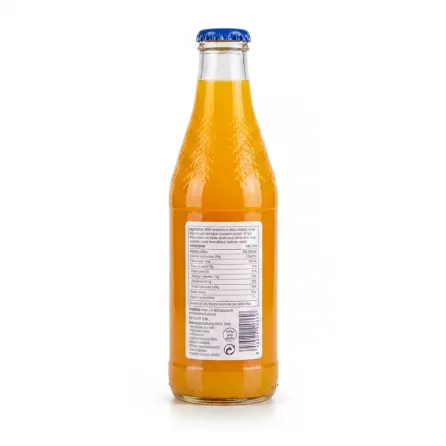 Suncrest Mango Juice Drink in glass bottle back view showing ingredients