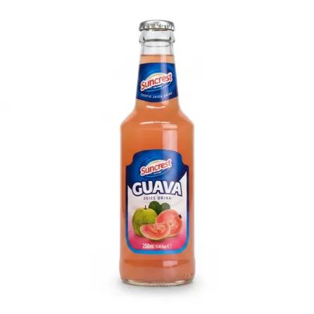 Suncrest Guava Juice Drink 250ml bottle front with label