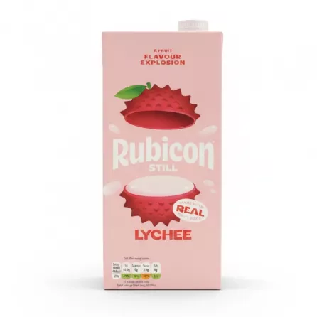 Rubicon Still Lychee Juice 1 litre carton front view