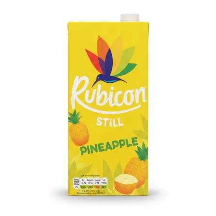 Rubicon Still Pineapple Juice 1 litre carton front packaging