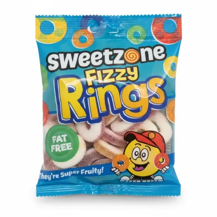 Sweetzone Fizzy Rings candy pack front view