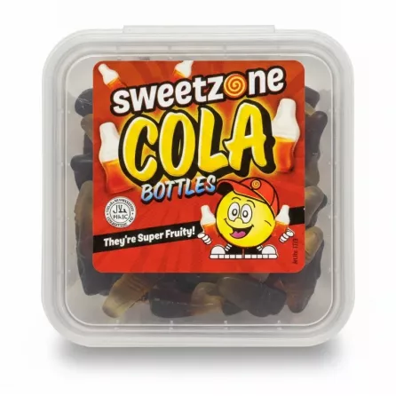 Container of Sweetzone Cola Bottles gummy candy