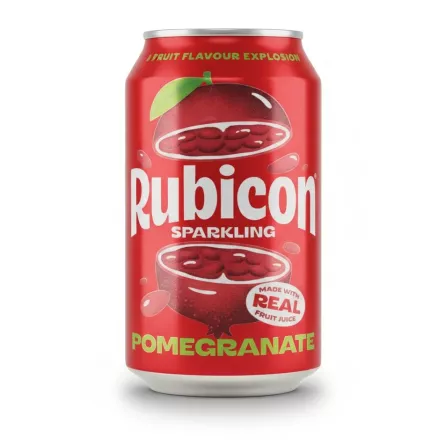 Rubicon Sparkling Pomegranate Drink can front view