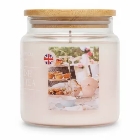 Wax Lyrical English High Tea candle with bamboo lid