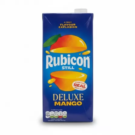 Rubicon Deluxe Mango Juice 1 Litre carton with fresh mango graphics