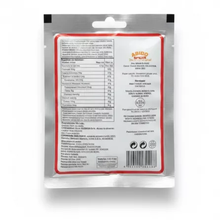 Back view showing ingredients and nutritional info of Abido Rice Spice Blend
