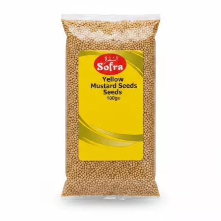 Package of Sofra yellow mustard seeds 100g