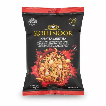 Kohinoor Khatta Meetha sweet and sour savoury snack pack front
