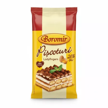 Boromir Ladyfingers front package with tiramisu image