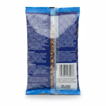 Back view of TRS Panch Puren Indian Five Spice Mix showing ingredients and barcode