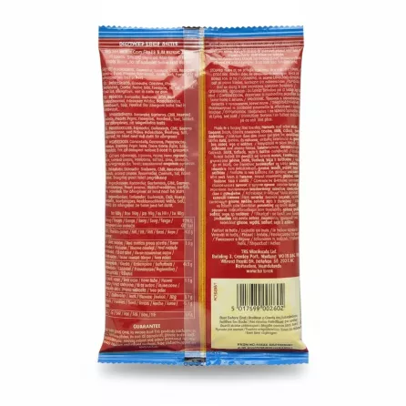 Back packaging of TRS Hot Madras Curry Powder listing ingredients and nutritional facts