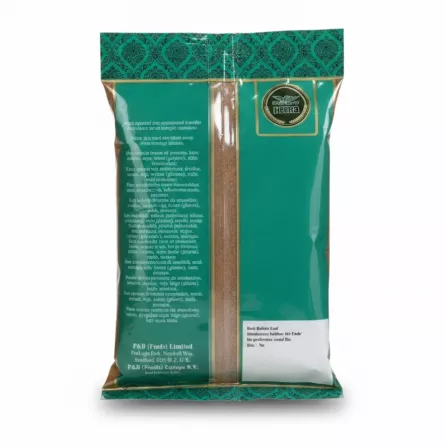 Heera Garam Masala Powder 100g back packaging with ingredients and storage info