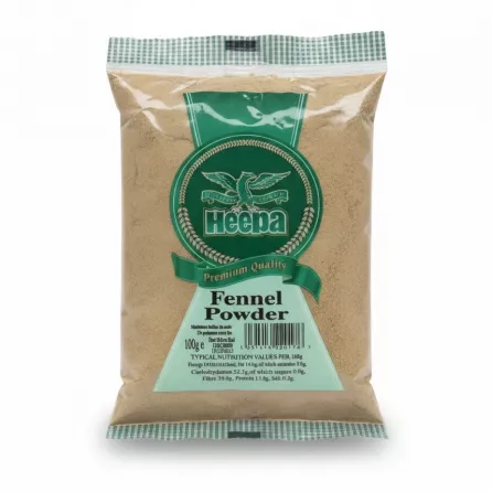 Heepa brand premium quality fennel powder in 100g pack front view