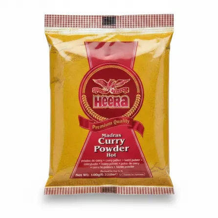 Heera Madras Hot Curry Powder pack front view