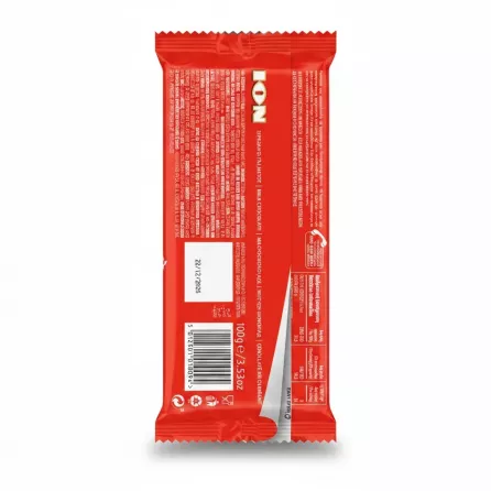 ION Milk Chocolate Bar back packaging with nutrition and barcode
