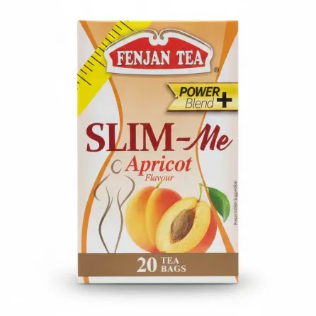 Box of Fenjan Slim-Me Apricot Flavour Herbal Tea with 20 foil-sealed bags
