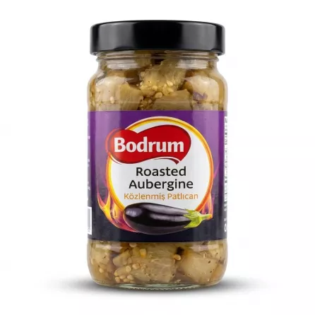 Enhanced Front view of Bodrum Roasted Aubergine jar 420g