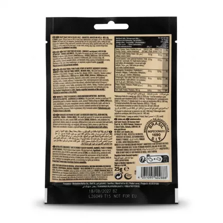Enhanced Back of Jack Link's Mr Beast Beef Jerky Original with ingredients and nutritional information