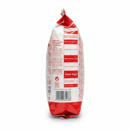 pastaZARA Ditali Rigati pasta 500g back pack with ingredients and barcode