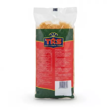 Back of TRS Roasted Vermicelli pack with ingredient, nutrition, and barcode details