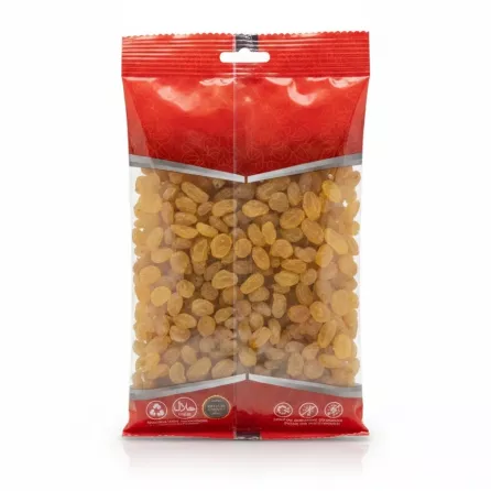 Packet of Persia Golden Raisins back view