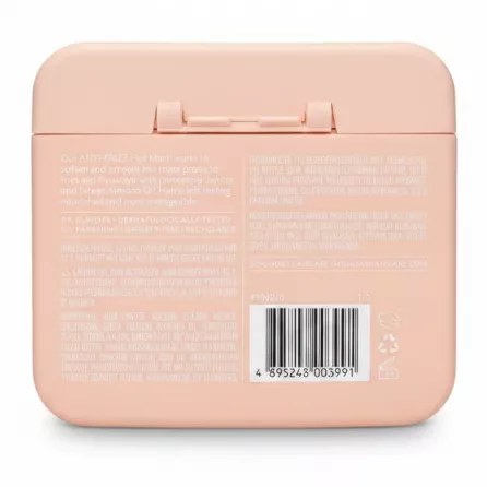 Monday Anti-Frizz Hair Mask container back with ingredients and barcode