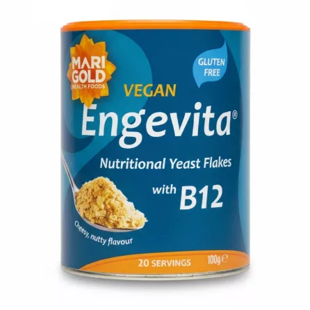 Marigold Engevita Nutritional Yeast Flakes packaging front