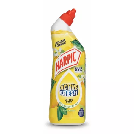 Harpic Active Fresh Citrus Zest Toilet Cleaning Gel front bottle