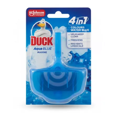 Duck Aqua Blue Marine toilet rimblock packaging front