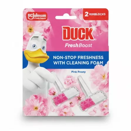 Duck Fresh Boost Pink Peony rimblocks package with floral design
