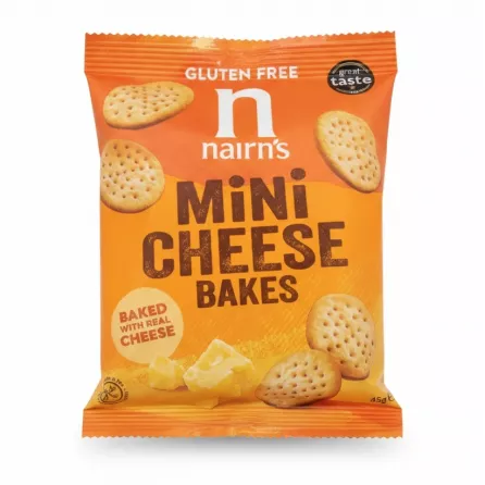 Nairn's Mini Cheese Bakes front packaging