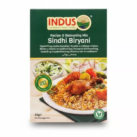 Indus Sindhi Biryani Recipe and Seasoning Mix box front view