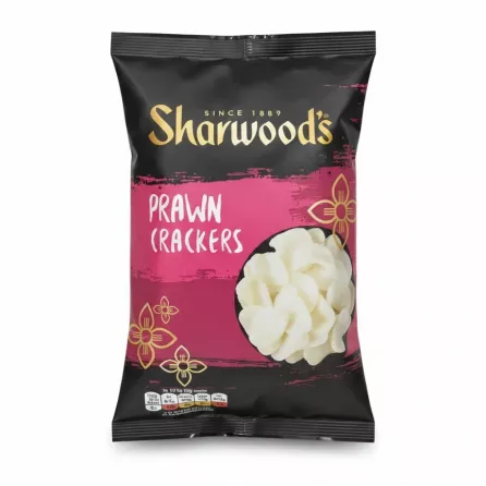 Pack of Sharwood's Prawn Crackers front packaging